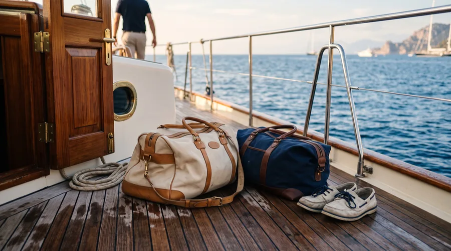 Packen für eine Woche auf der Yacht