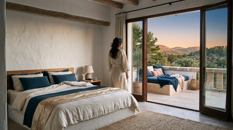Ein Schlafzimmer der Can Serra