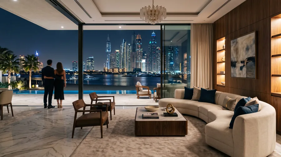 Der Wohnraum der The Palm Residence